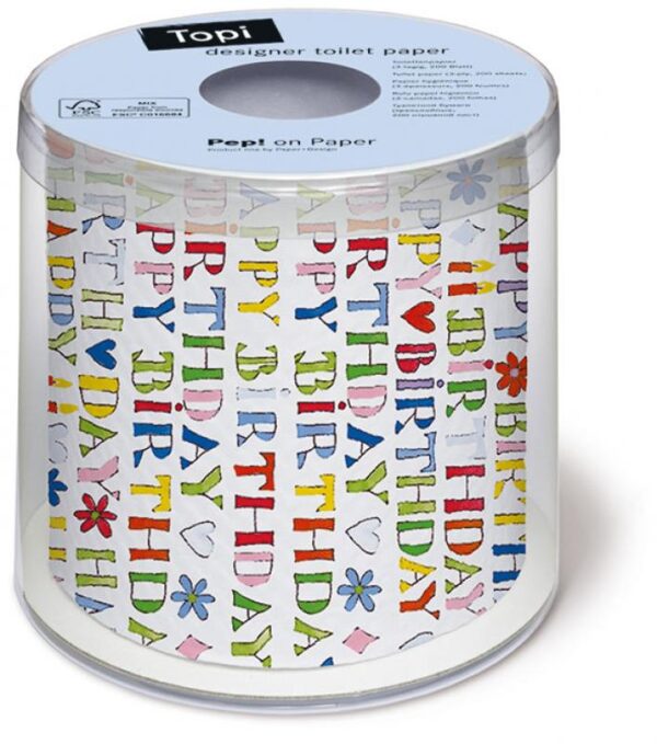 WC-Papier Happy Birthday